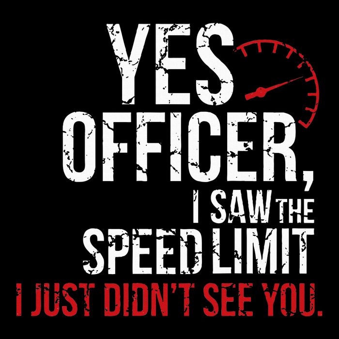 Yes Officer Speeding For Car Enthusiasts & Mechanics 16 in Basic Backpack