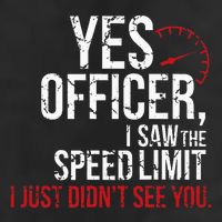 Yes Officer Speeding For Car Enthusiasts & Mechanics Golf Towel