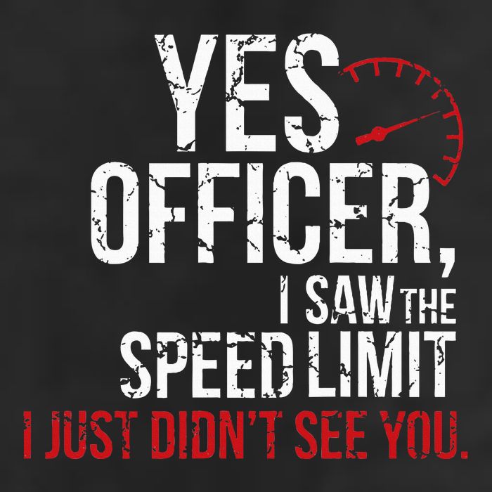 Yes Officer Speeding For Car Enthusiasts & Mechanics Golf Towel