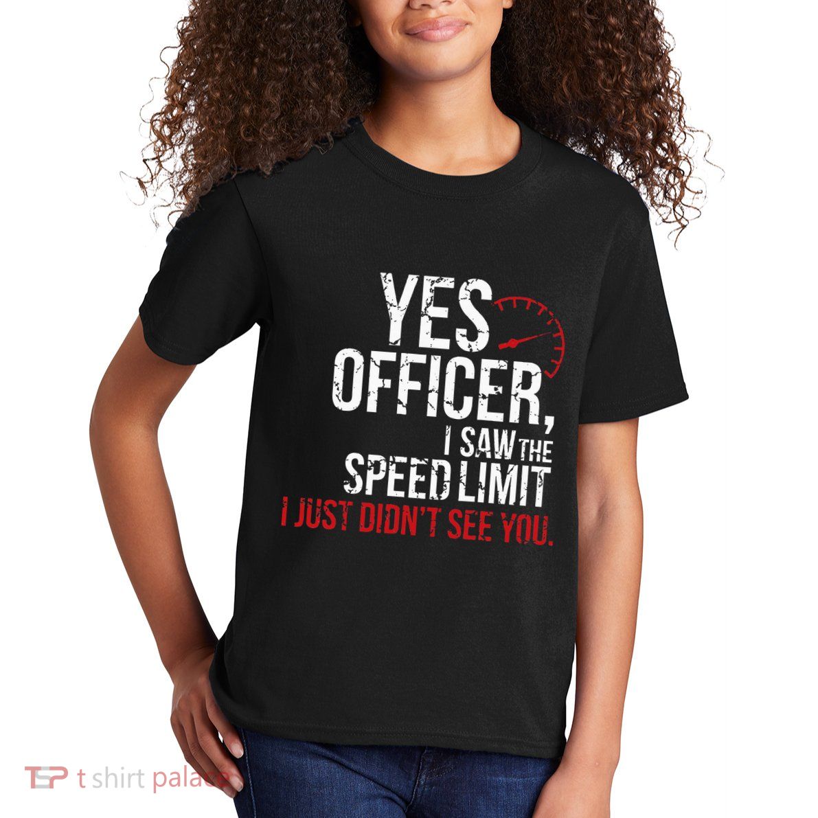 Yes Officer Speeding For Car Enthusiasts & Mechanics Kids T-Shirt