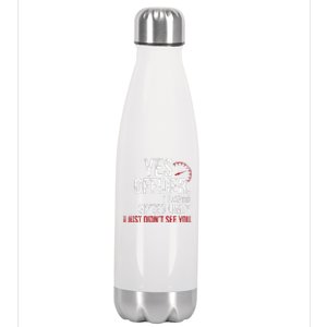 Yes Officer Speeding For Car Enthusiasts & Mechanics Stainless Steel Insulated Water Bottle