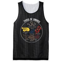 Ypes Of Snakes Educational Serpent 7 Different Snake Mesh Reversible Basketball Jersey Tank