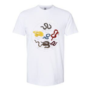 Ypes Of Snakes Educational Serpent 7 Different Snake Softstyle CVC T-Shirt