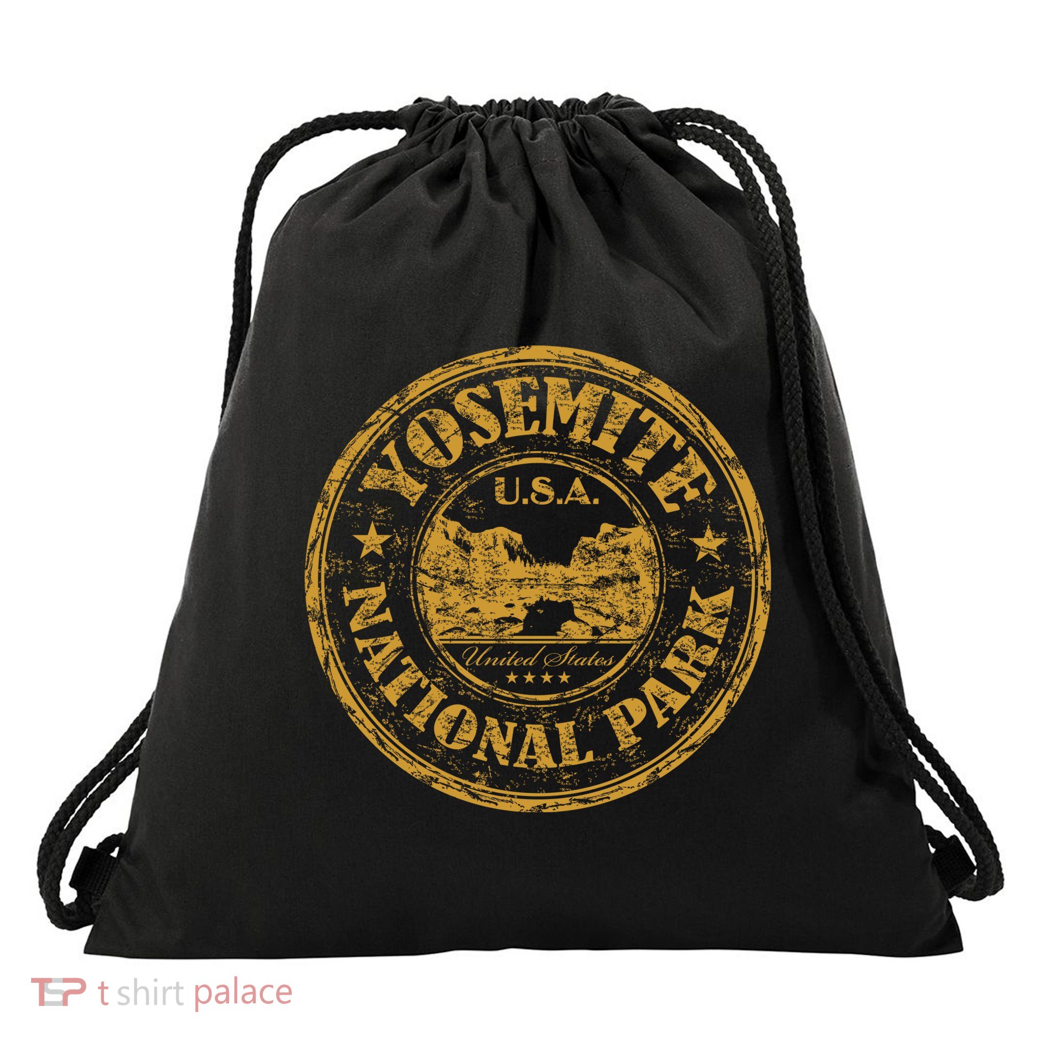 Yosemite National Park Drawstring Bag