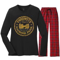 Yosemite National Park Women's Long Sleeve Flannel Pajama Set 