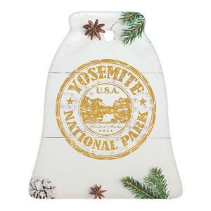 Yosemite National Park Ceramic Bell Ornament