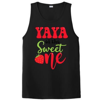 Yaya Of The Sweet One Strawberry Summer First Birthday PosiCharge Competitor Tank