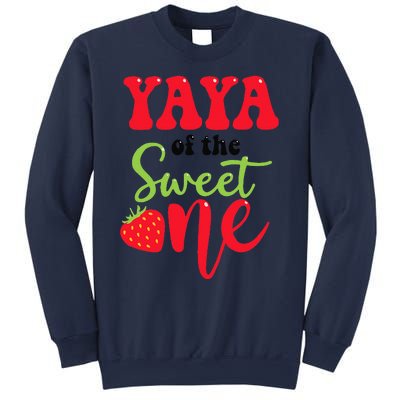 Yaya Of The Sweet One Strawberry Summer First Birthday Sweatshirt