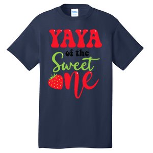 Yaya Of The Sweet One Strawberry Summer First Birthday Tall T-Shirt