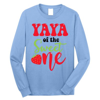 Yaya Of The Sweet One Strawberry Summer First Birthday Long Sleeve Shirt