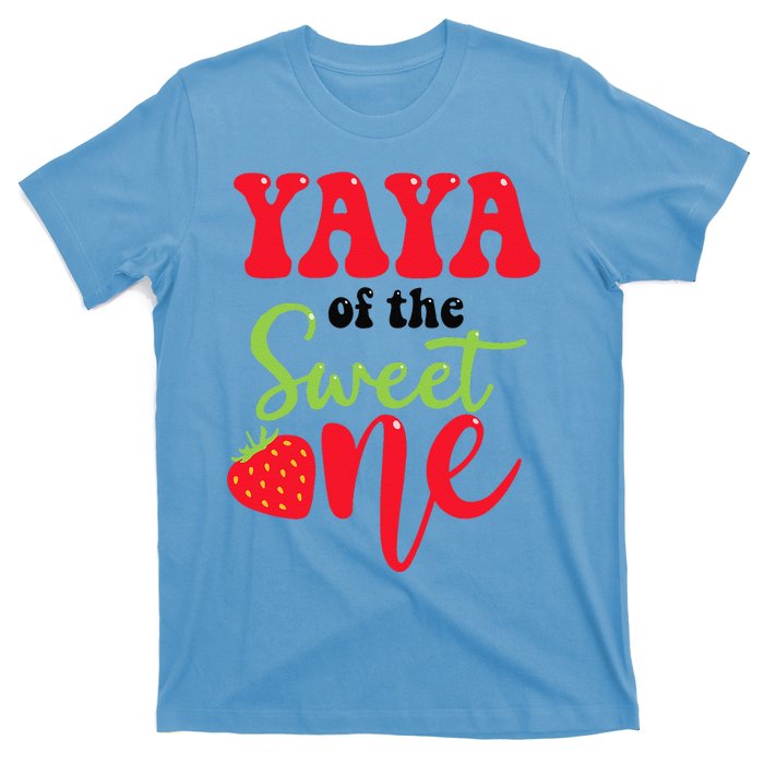 Yaya Of The Sweet One Strawberry Summer First Birthday T-Shirt