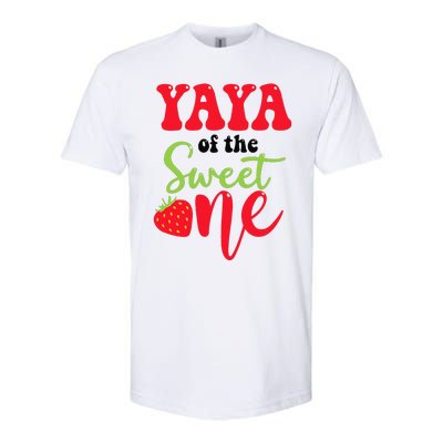 Yaya Of The Sweet One Strawberry Summer First Birthday Softstyle CVC T-Shirt