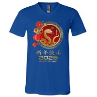 Year Of The Snake 2025 Lunar New Year V-Neck T-Shirt