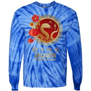 Year Of The Snake 2025 Lunar New Year Tie-Dye Long Sleeve Shirt