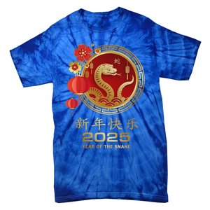 Year Of The Snake 2025 Lunar New Year Tie-Dye T-Shirt