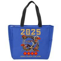 Year Of The Snake 2025 Zodiac Happy Chinese New Year 2025 Zip Tote Bag