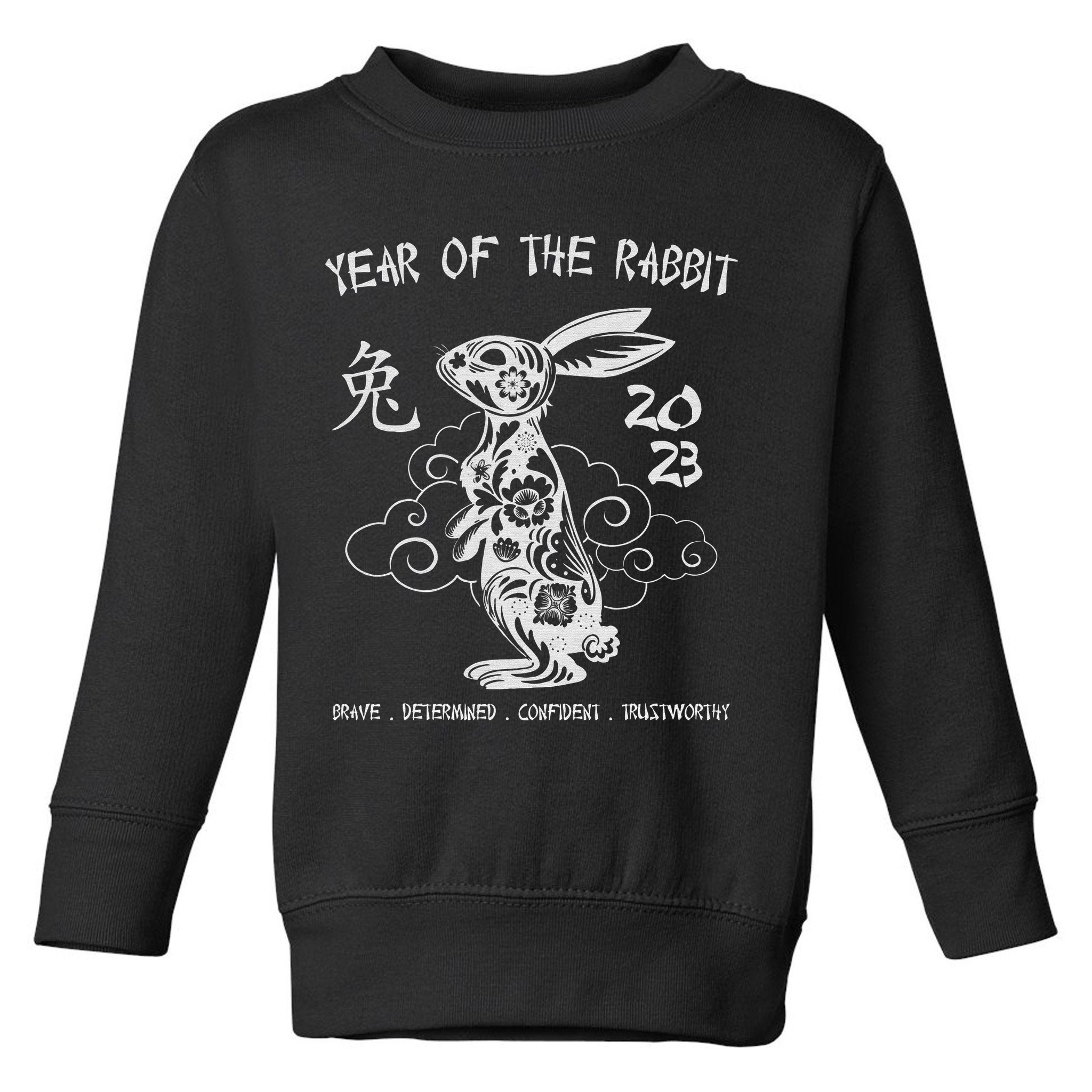 Year Of The Rabbit Chinese Zodiac Chinese New Year Toddler Sweatshirt