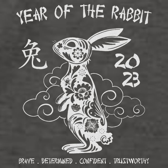 Year Of The Rabbit Chinese Zodiac Chinese New Year Vector Backpack
