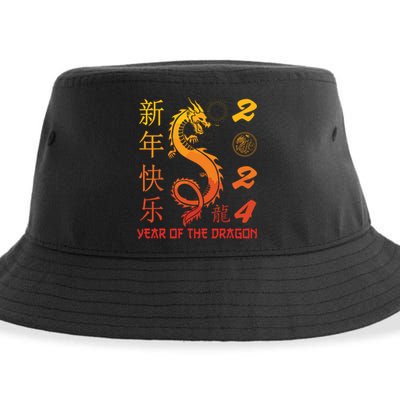 Year Of The Dragon 2024 Zodiac Chinese New Year 2024 Sustainable Bucket Hat