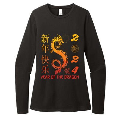 Year Of The Dragon 2024 Zodiac Chinese New Year 2024 Womens CVC Long Sleeve Shirt