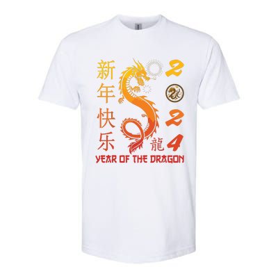 Year Of The Dragon 2024 Zodiac Chinese New Year 2024 Softstyle® CVC T-Shirt