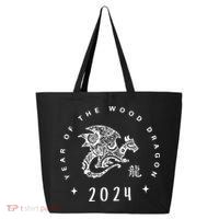Year Of The Dragon 2024 Zodiac Chinese New Year 2024 25L Jumbo Tote