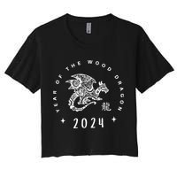 Year Of The Dragon 2024 Zodiac Chinese New Year 2024 Women's Crop Top Tee