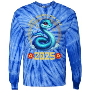 Year Of The Snake Zodiac Sign Tie-Dye Long Sleeve Shirt