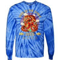 Year Of The Snake Zodiac Sign Tie-Dye Long Sleeve Shirt