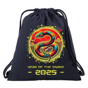 Year Of The Snake 2025 Lunar New Year Chinese Drawstring Bag