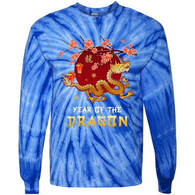 Year Of The Dragon 2024 Lunar New Year Chinese New Year 2024  Tie-Dye Long Sleeve Shirt