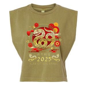 Year Of The Snake 2025 Lunar New Year Chinese New Year 2025 Garment-Dyed Women's Muscle Tee