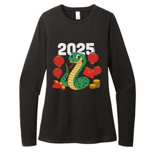 Year Of The Snake 2025 Lunar New Year Chinese New Year 2025 Womens CVC Long Sleeve Shirt