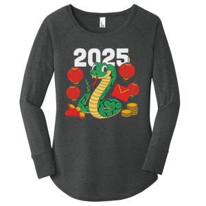 Year Of The Snake 2025 Lunar New Year Chinese New Year 2025 Women's Perfect Tri Tunic Long Sleeve Shirt