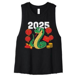 Year Of The Snake 2025 Lunar New Year Chinese New Year 2025 Women's Racerback Cropped Tank