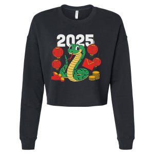 Year Of The Snake 2025 Lunar New Year Chinese New Year 2025 Cropped Pullover Crew