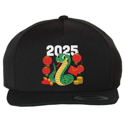 Year Of The Snake 2025 Lunar New Year Chinese New Year 2025 Wool Snapback Cap