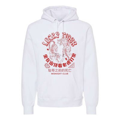 Year Of Tiger Chinese Take Out Food Asian Tattoo Premium Hoodie