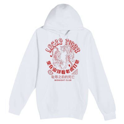 Year Of Tiger Chinese Take Out Food Asian Tattoo Premium Pullover Hoodie