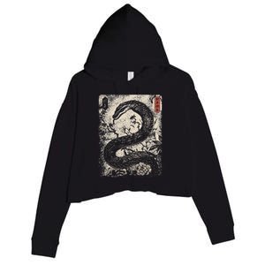 Year Of The Snake 2025 Chinese New Year Crop Fleece Hoodie