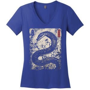 Year Of The Snake 2025 Chinese New Year Women's V-Neck T-Shirt