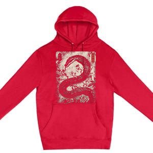 Year Of The Snake 2025 Chinese New Year Premium Pullover Hoodie