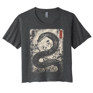 Year Of The Snake 2025 Chinese New Year Women's Crop Top Tee