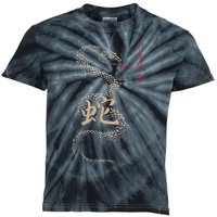 Year Of The Snake 2025 Chinese New Year Kids Tie-Dye T-Shirt