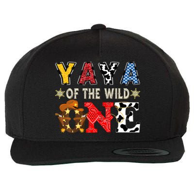 Yaya Of The Wild One 1st Birthday Western Cowboy Wool Snapback Cap