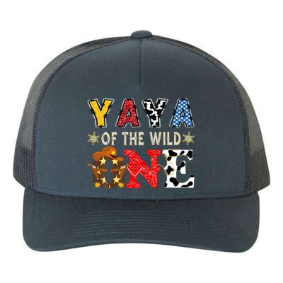 Yaya Of The Wild One 1st Birthday Western Cowboy Yupoong Adult 5-Panel Trucker Hat