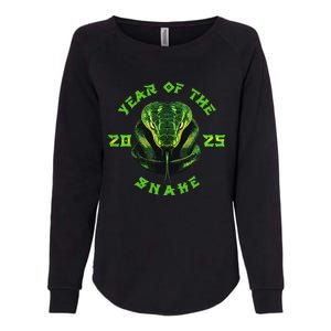 Year Of The Green Snake 2025 Chinese Zodiac Womens California Wash Sweatshirt