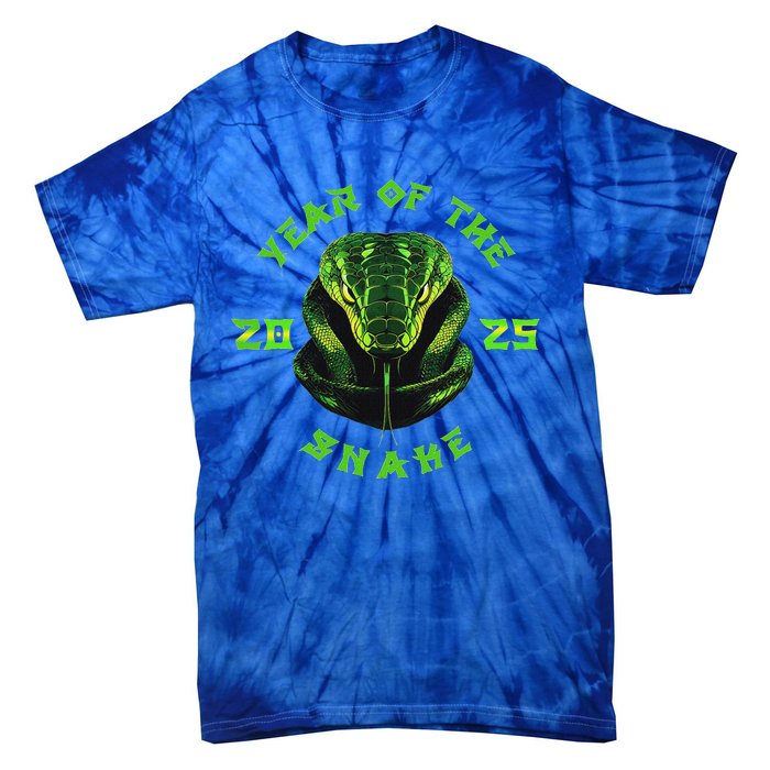 Year Of The Green Snake 2025 Chinese Zodiac Tie-Dye T-Shirt