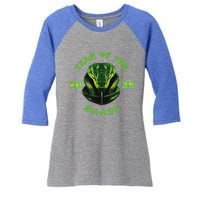 Year Of The Green Snake 2025 Chinese Zodiac Women's Tri-Blend 3/4-Sleeve Raglan Shirt