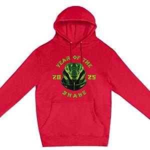 Year Of The Green Snake 2025 Chinese Zodiac Premium Pullover Hoodie